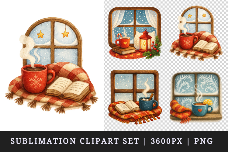 Winter clipart printable sublimation design png