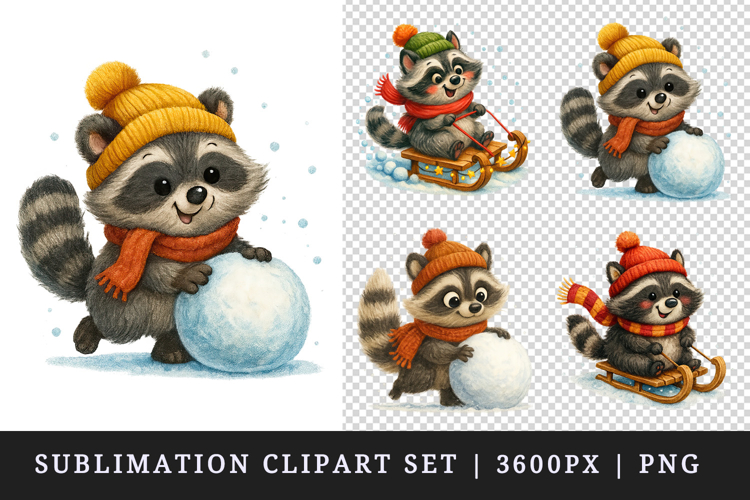 Winter clipart printable sublimation design png