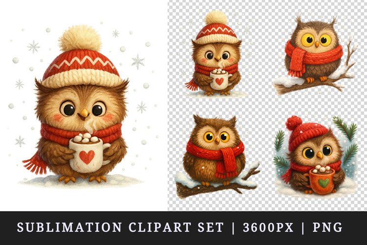 Winter clipart printable sublimation design png