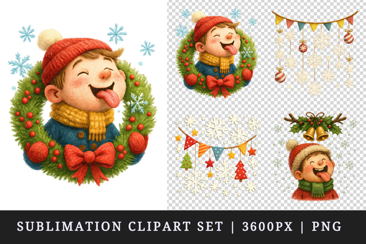 Winter clipart printable sublimation design png