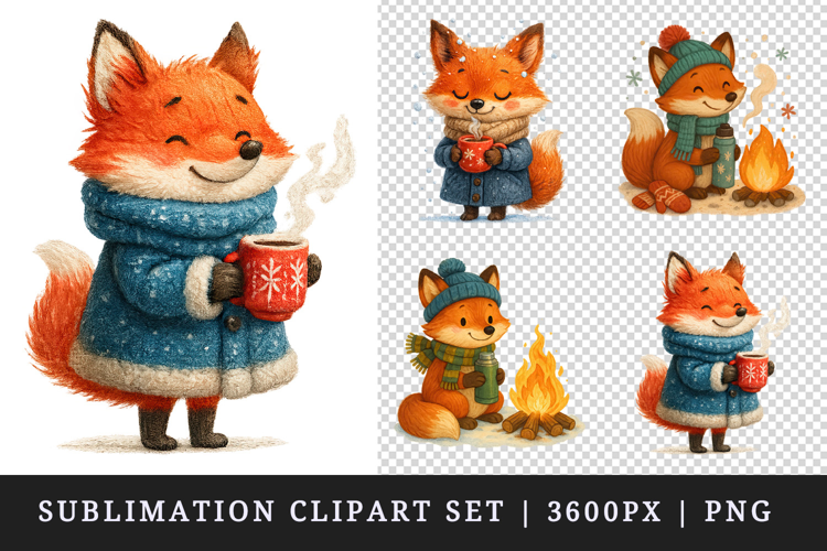 Winter clipart printable sublimation design png