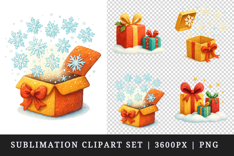 Winter clipart printable sublimation design png example image 1
