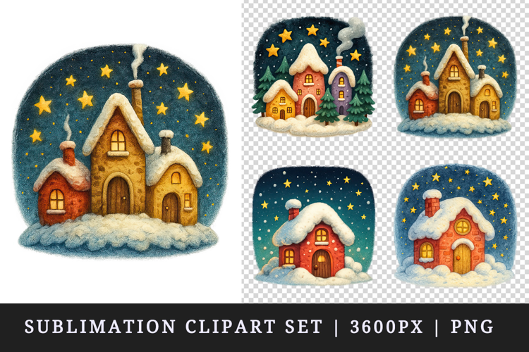 Winter clipart printable sublimation design png