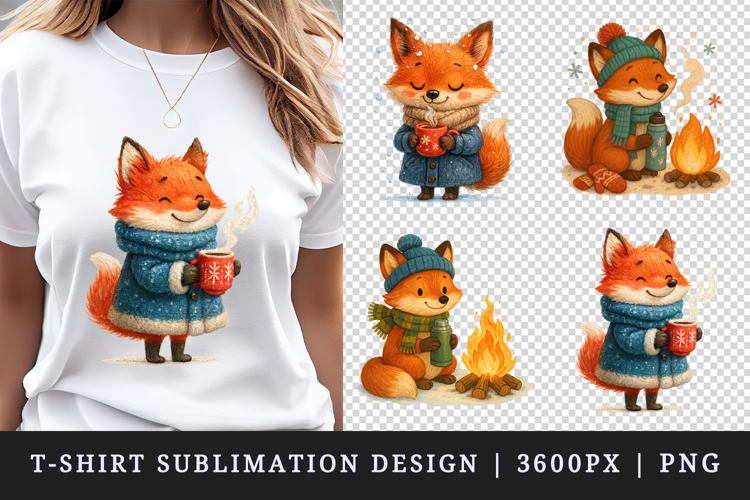 Winter t-shirt printable sublimation design png