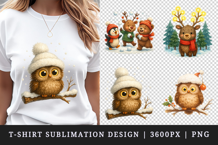 Winter t-shirt printable sublimation design png