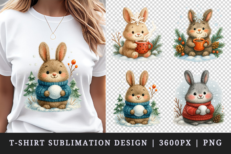 Winter t-shirt printable sublimation design png