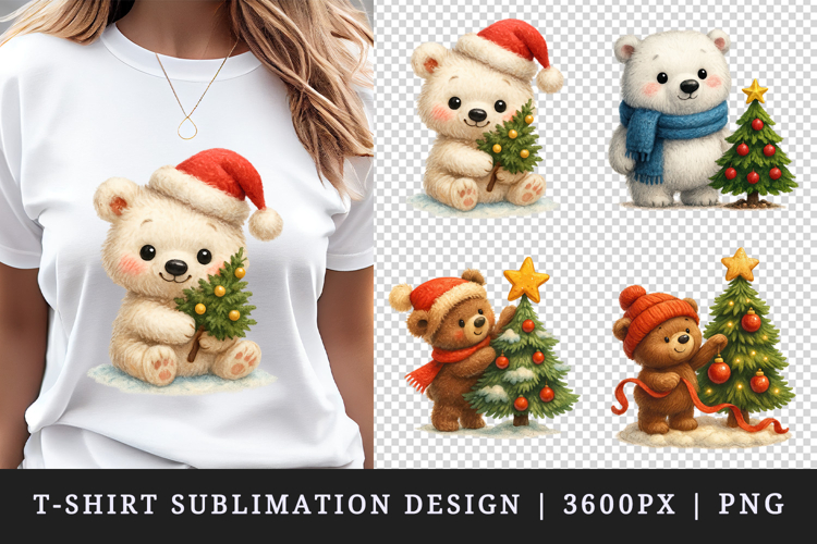 Winter t-shirt printable sublimation design png example image 1