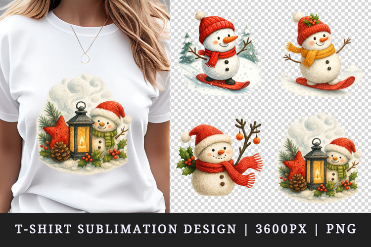 Christmas Snowman Clipart Image 5