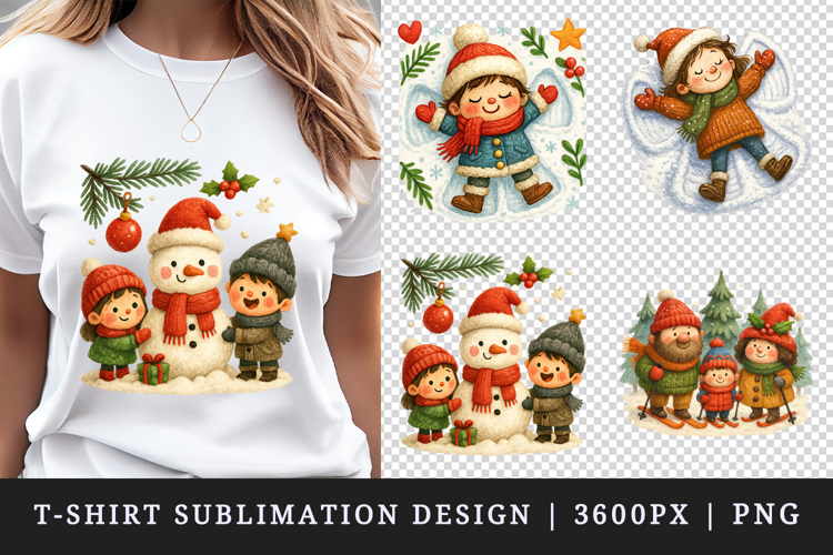 Winter t-shirt printable sublimation design png