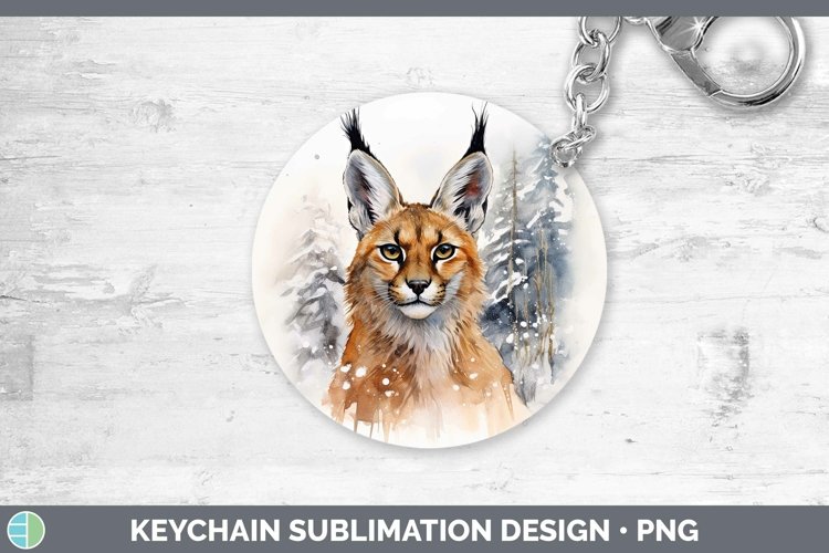 GorgeousWinter Wild Cats Keychain design.