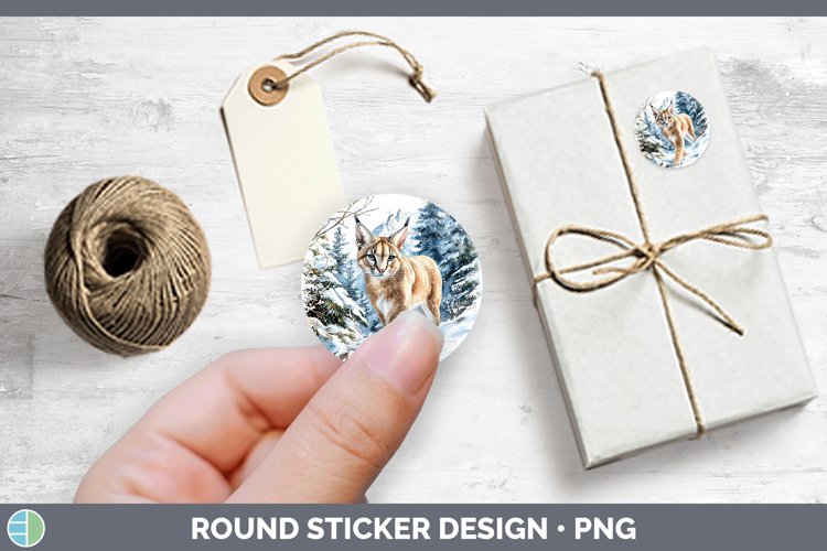 GorgeousWinter Wild Cats Stickers design.