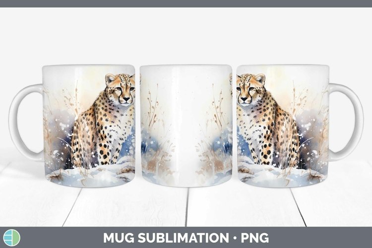 GorgeousWinter Wild Cats Mug Wrap design.