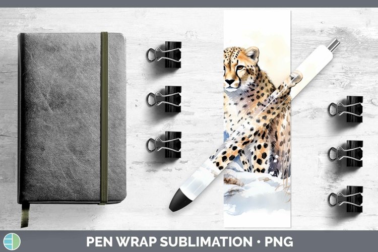GorgeousWinter Wild Cats Pen Wrap design.