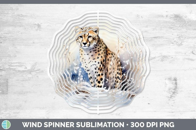 GorgeousWinter Wild Cats Wind Spinner design.