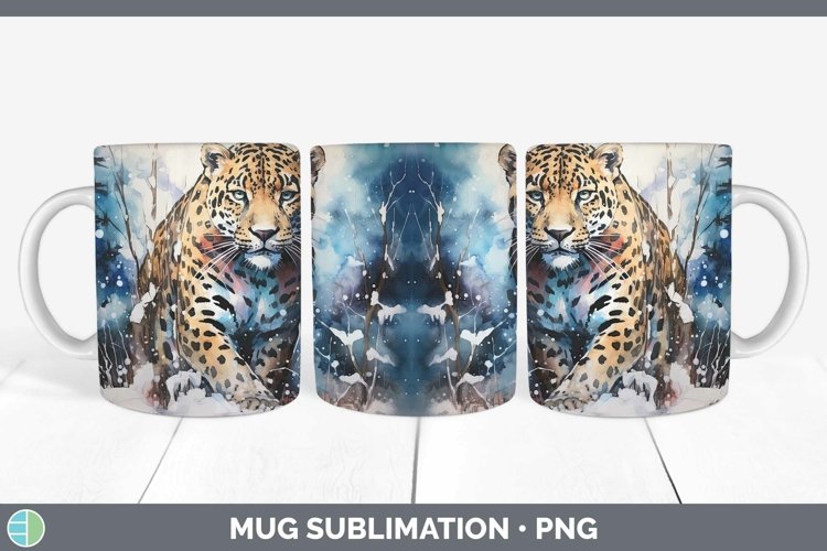GorgeousWinter Wild Cats Mug Wrap design.