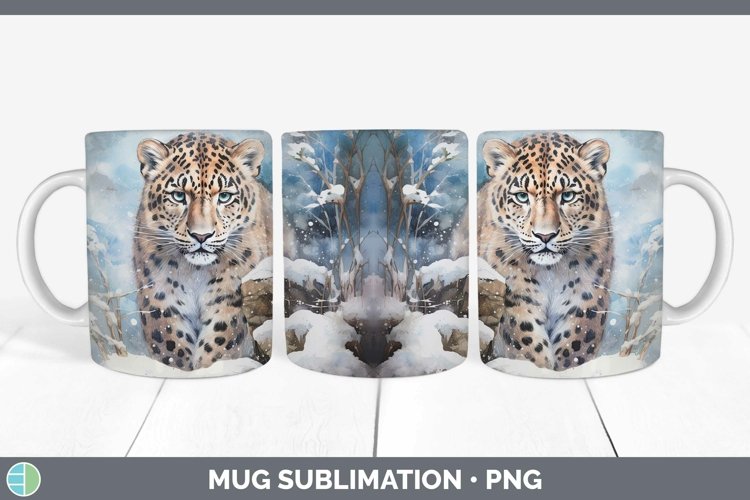 GorgeousWinter Wild Cats Mug Wrap design.