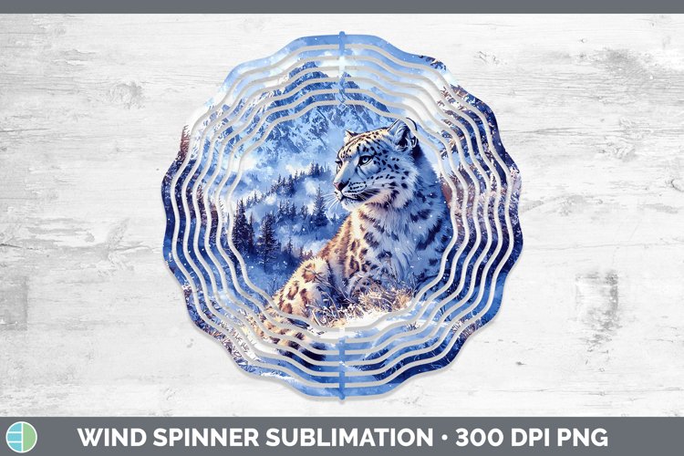 GorgeousWinter Wild Cats Wind Spinner design.