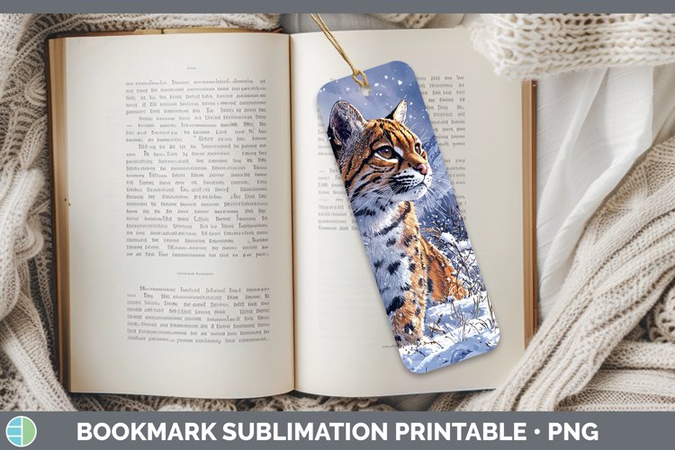 GorgeousWinter Wild Cats Bookmark design.