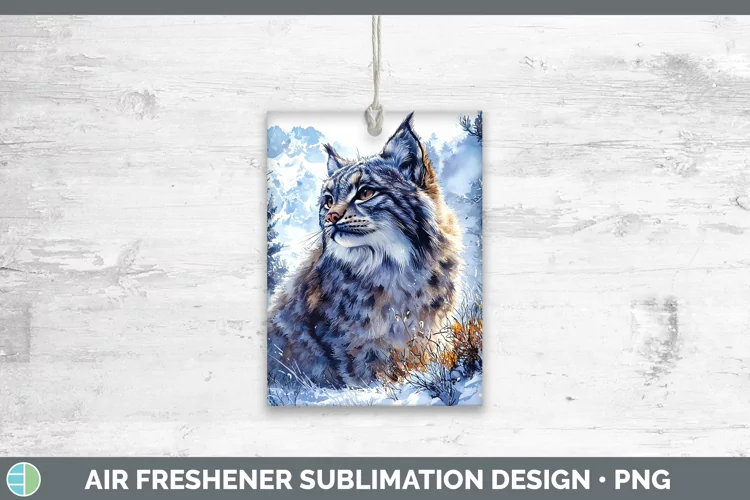 Winter Wild Cats Pallas Cat Air Freshener Sublimation Car Fr