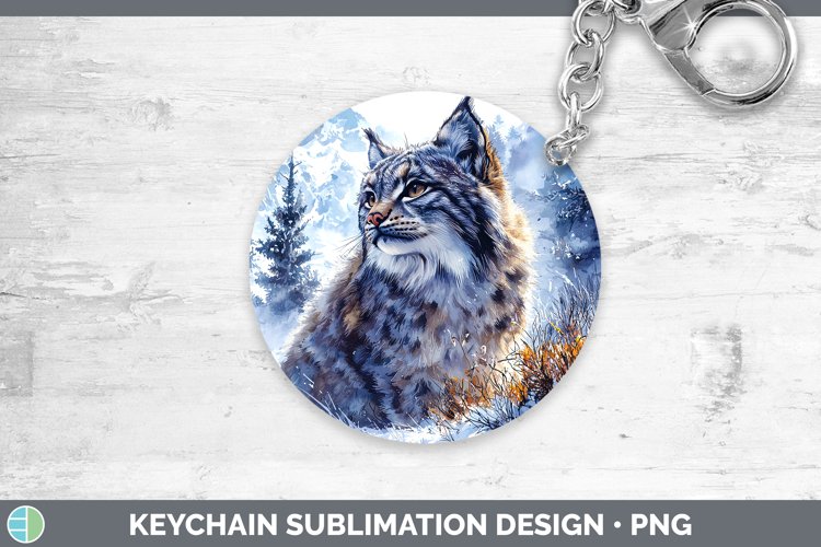 GorgeousWinter Wild Cats Keychain design.