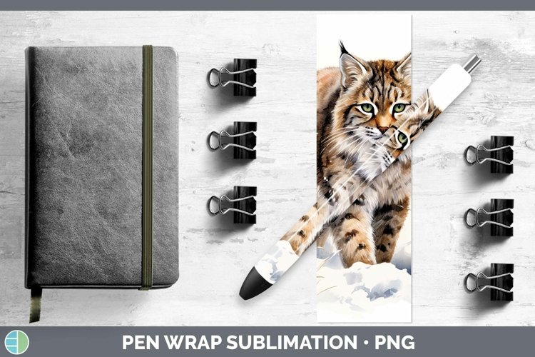 GorgeousWinter Wild Cats Pen Wrap design.