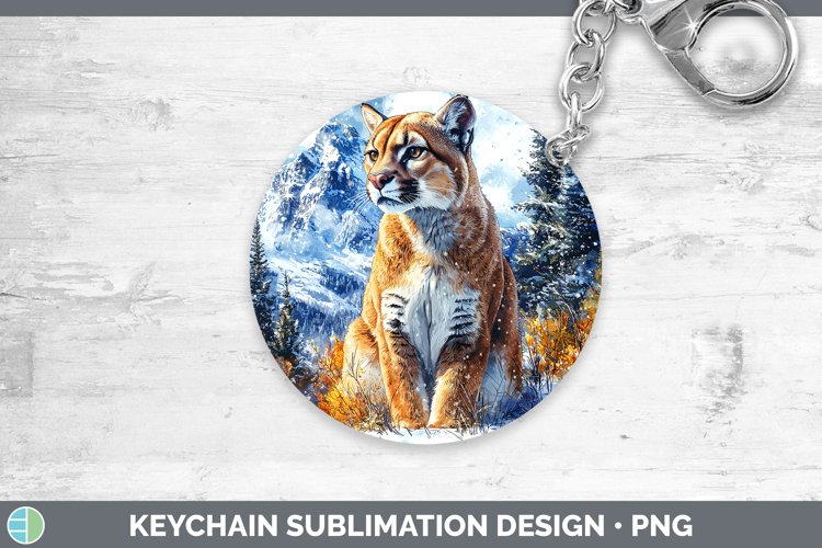 GorgeousWinter Wild Cats Keychain design.