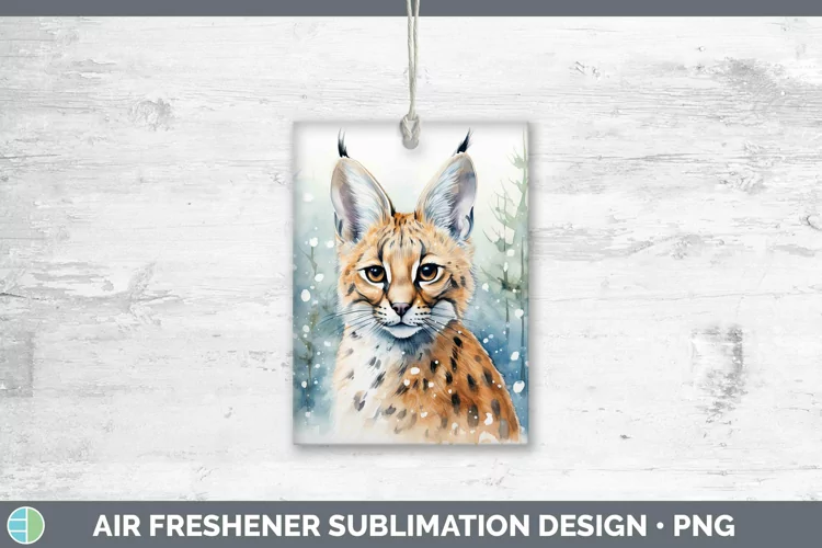 Winter Wild Cats Serval Cat Air Freshener Sublimation Car Fr