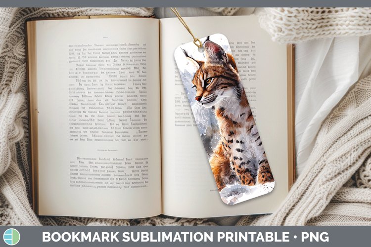 GorgeousWinter Wild Cats Bookmark design.