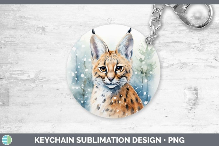 GorgeousWinter Wild Cats Keychain design.