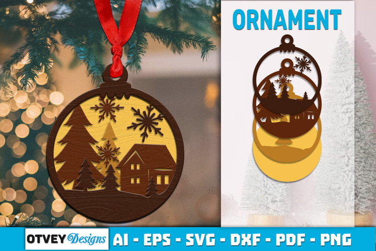 Winter Wonderland Ornaments Lasercut