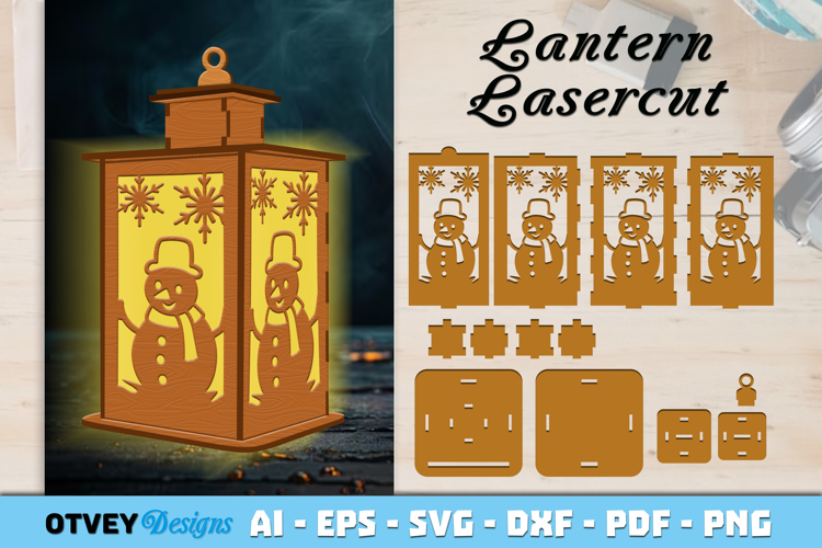 Winter Wonderland Lantern Lasercut File