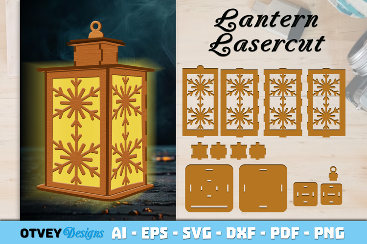 Winter Wonderland Lantern Lasercut File