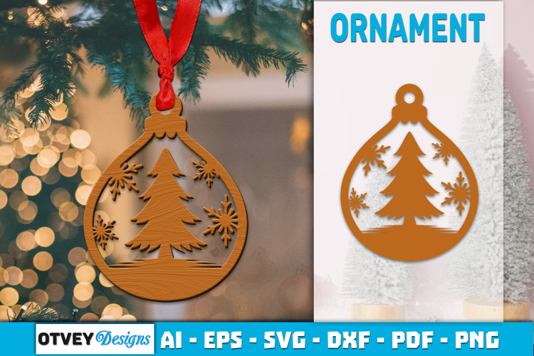 Winter Wonderland Ornaments Lasercut example image 1