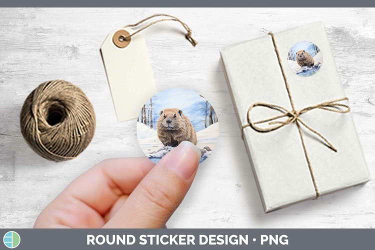 GorgeousWinter Woodland Animals Stickers design.