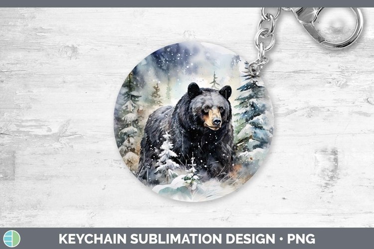 Luxury Black Leather Bear Keychain – Cute & Detachable Key Ring For Women