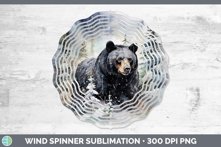 GorgeousWinter Woodland Animals Wind Spinner design.