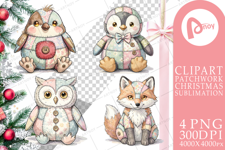 Winter Woodland Patchwork Sublimation