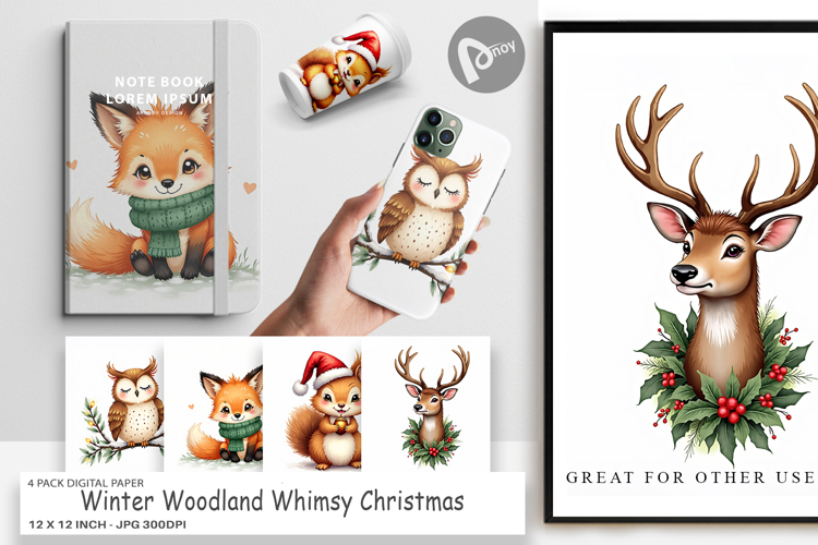 Winter Animals Clipart Image 23