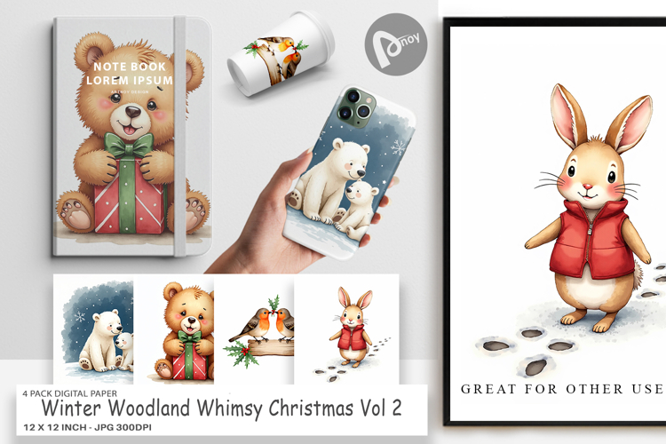 Winter Animals Clipart Image 22