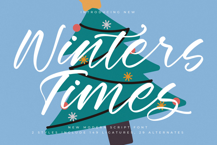 Winters Times - New Modern Script Font