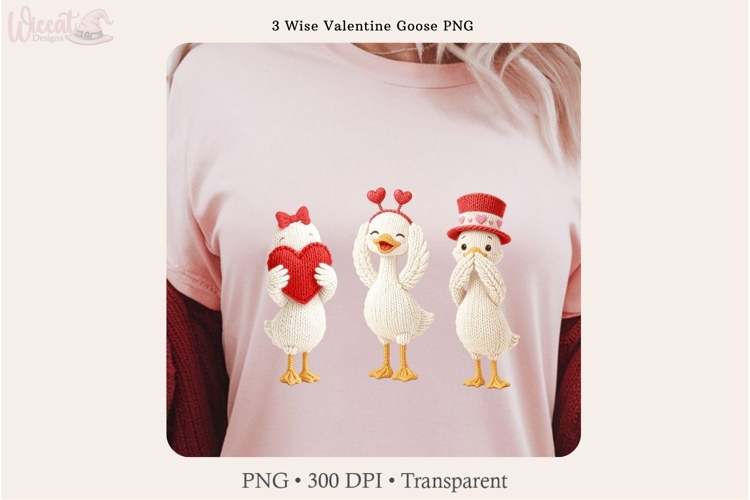 wise valentine goose, 3 Wise Goose PNG See Hear Speak