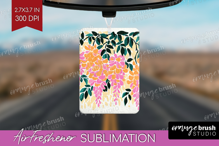 Wisteria Modern Floral Air Freshener PNG Sping Flower PNG