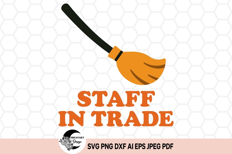 Witch Broom SVG design | Halloween SVG & Clipart