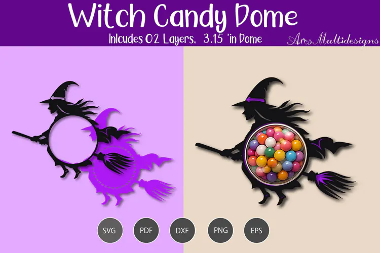 Witch candy dome Holder