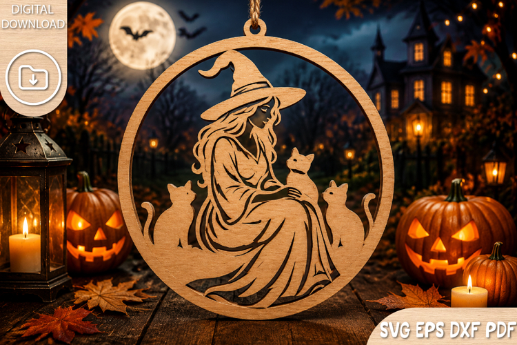 Witch Cat SVGs