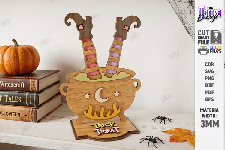 Witch Decor Laser Cut | Halloween Laser | Witch Signs | CNC