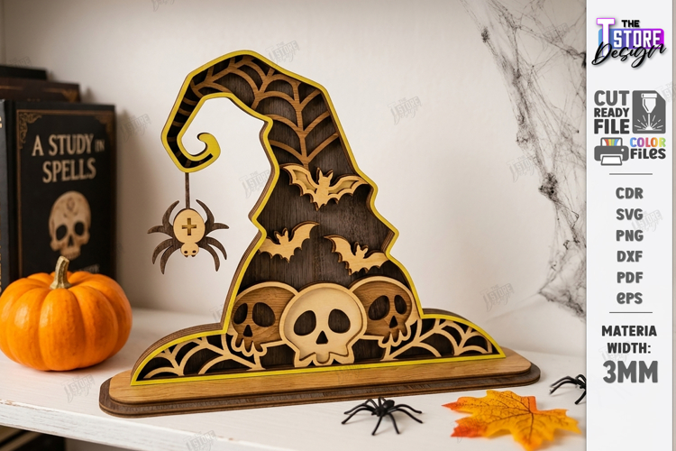 Witch Decor Laser Cut | Halloween Laser | Witch Signs | CNC