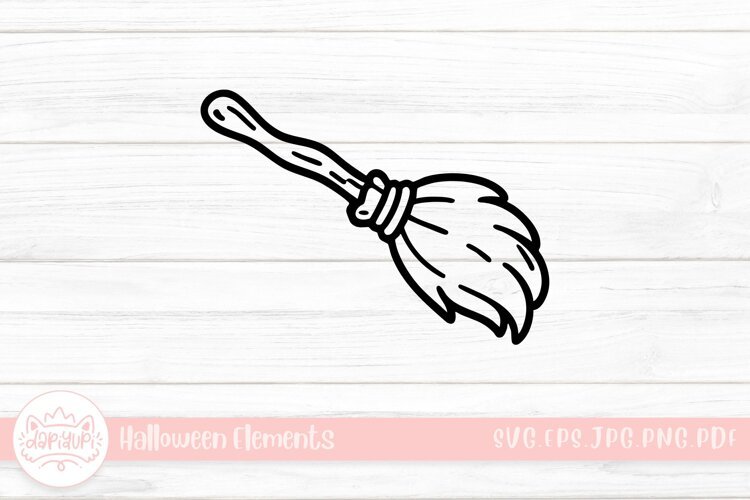 witch doodle halloween element example image 1
