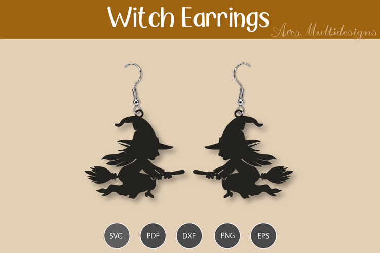 Witch Earrings SVG