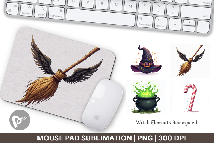 Mouse Pad Witch Elements Reimagined